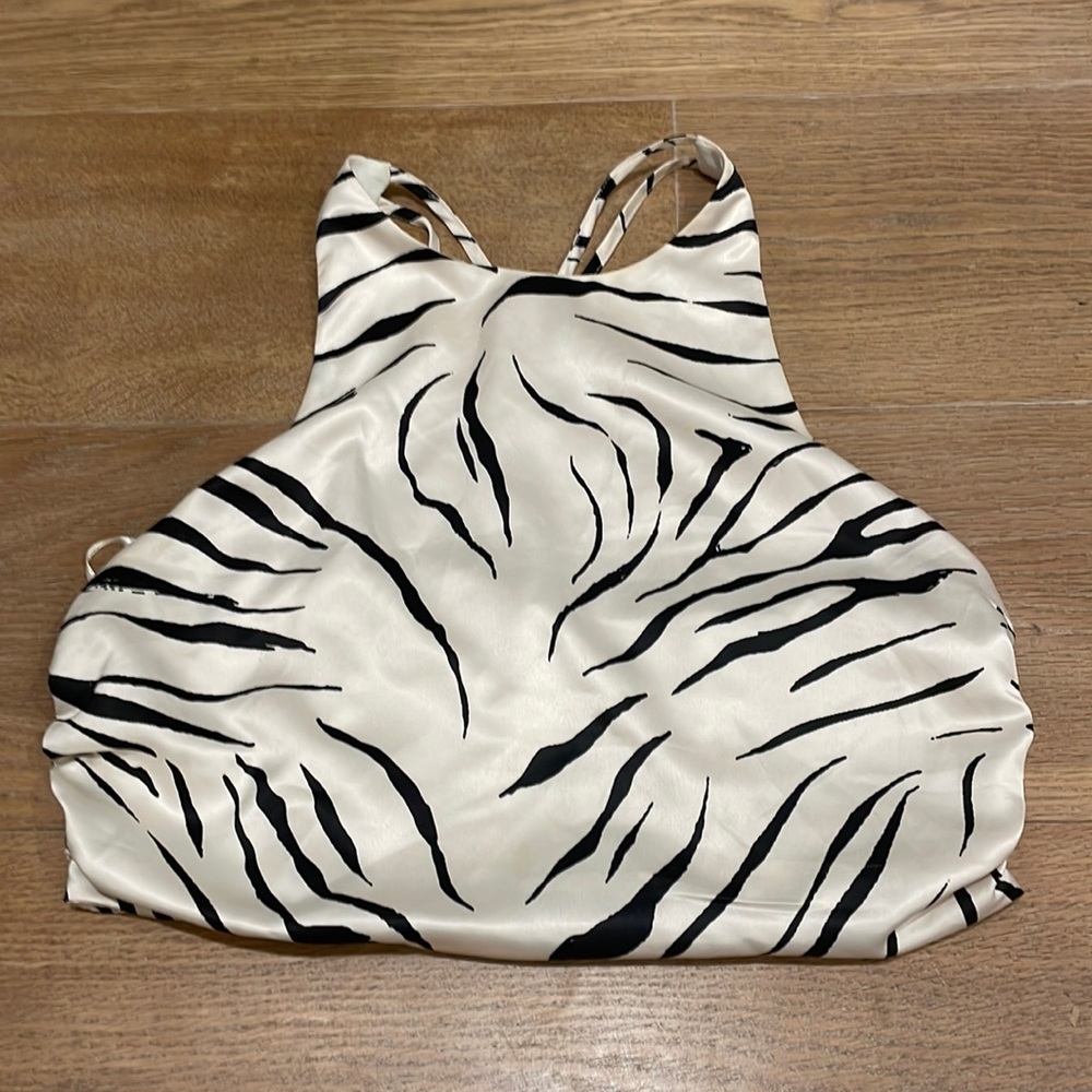 Zara Zebra crop top